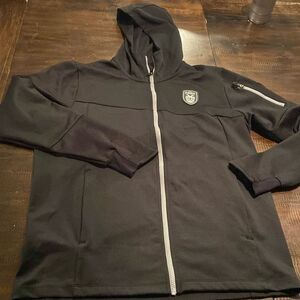 Black Hooded Men's Macron athleisure jacket XL